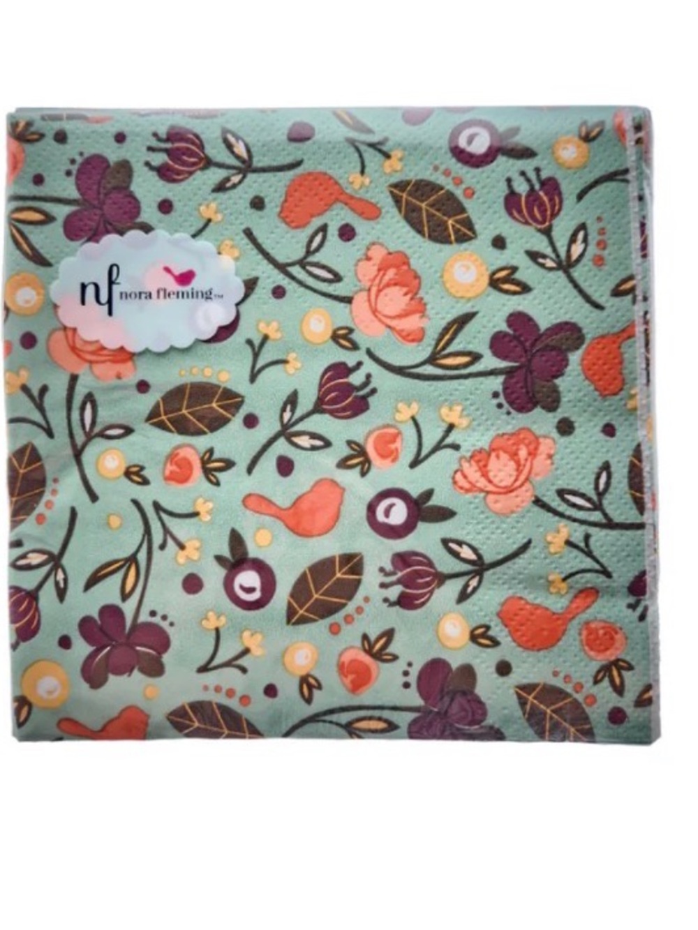 NEW Nora Fleming Cocktail Napkins SET of 5 RETIRED HTF - Picture 4 of 7